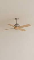Ventilador de techo madera natural