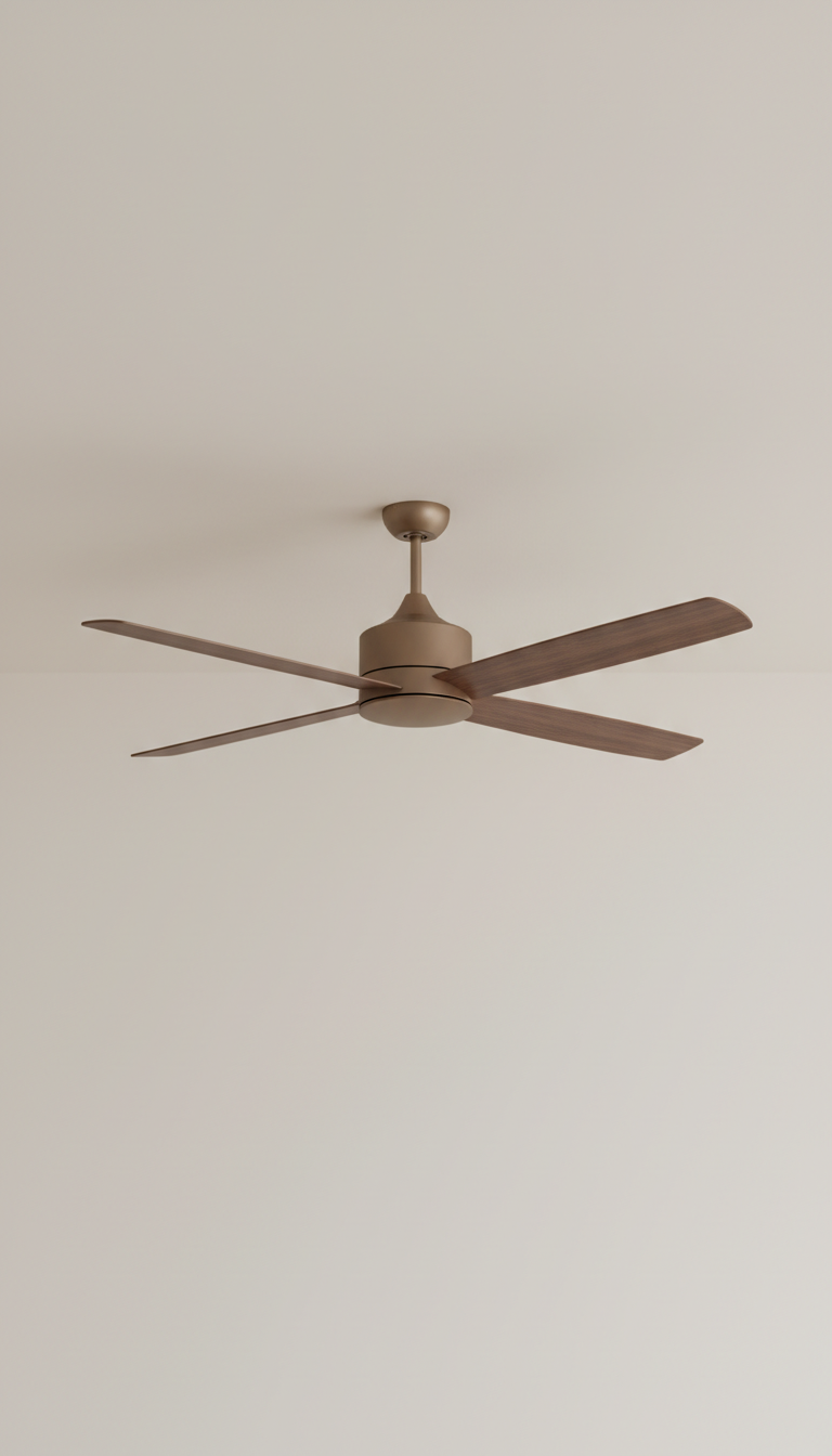 Ventilador de techo nogal profundo